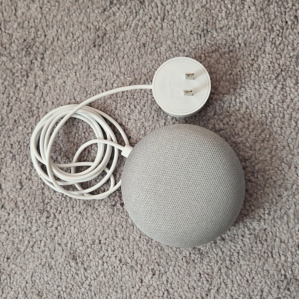 Google Home Mini (2nd Gen) w/ Wall Plug-in Mount